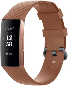 Imoshion Siliconen bandje voor de Fitbit Charge 3 / 4 - Bruin - One size