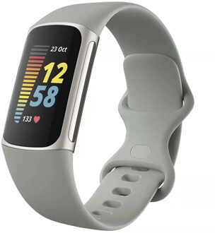 Imoshion Siliconen bandje voor de Fitbit Charge 5 / 6 - L - Grijs - Large