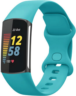 Imoshion Siliconen bandje voor de Fitbit Charge 5 / 6 - L - Turquoise - Large