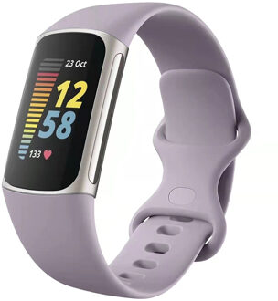 Imoshion Siliconen bandje voor de Fitbit Charge 5 / 6 - S - Lavendel - Small