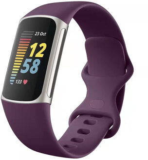 Imoshion Siliconen bandje voor de Fitbit Charge 5 / 6 - S - Paars - Small