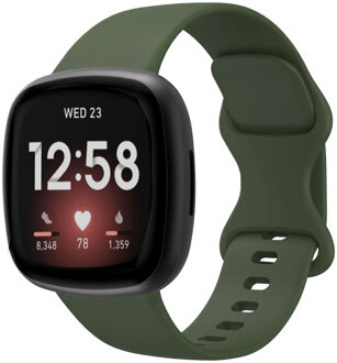 Imoshion Siliconen⁺ bandje voor de Fitbit Versa 4 / 3 / Sense (2) - Donkergroen - One size