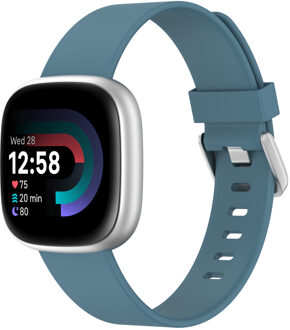 Imoshion Siliconen bandje voor de Fitbit Versa / Versa 2 / Versa Lite - Maat S - Blauw & Grijs - Small