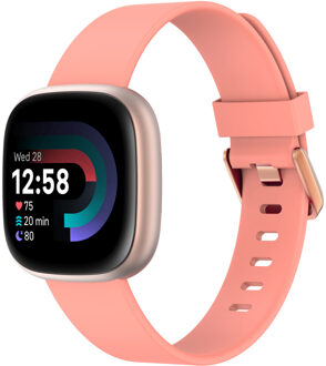 Imoshion Siliconen bandje voor de Fitbit Versa / Versa 2 / Versa Lite - Maat S - Grapefruit Oranje - Small