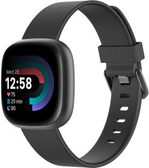 Imoshion Siliconen bandje voor de Fitbit Versa / Versa 2 / Versa Lite - Maat S - Zwart - Small