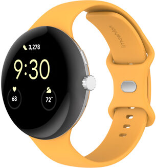 Imoshion Siliconen⁺ bandje voor de Google Pixel Watch 3 / 4 (45 mm) - Maat S - Geel - 45 mm