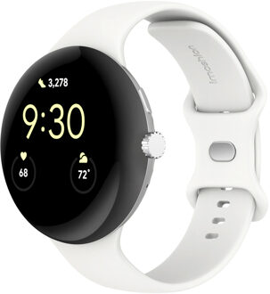 Imoshion Siliconen⁺ bandje voor de Google Pixel Watch 3 / 4 (45 mm) - Maat S - Wit - 45 mm