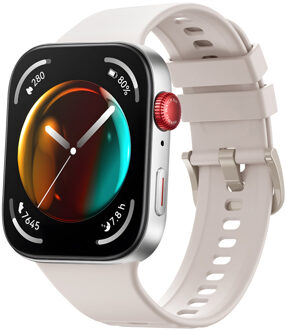 Imoshion Siliconen bandje voor de Huawei Watch Fit 4 / 4 Pro - Ivory White Beige - One size