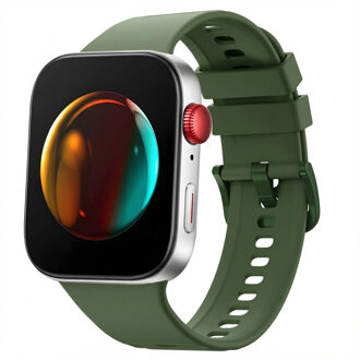 Imoshion Siliconen bandje voor de Huawei Watch Fit 4 / 4 Pro - Military Green Donkergroen - One size