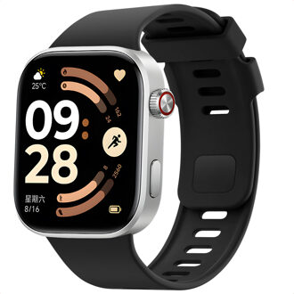 Imoshion Siliconen bandje voor de Xiaomi Smart Band 9 / 8 Pro / Redmi Watch 6 / 5 / 4 - Zwart - One size