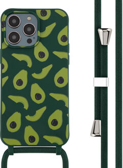 Imoshion Siliconen design hoesje met koord voor de Apple iPhone 14 Pro Max - Avocado Green Groen