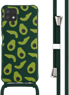 Imoshion Siliconen design hoesje met koord voor de Samsung Galaxy A22 (5G) - Avocado Green Groen