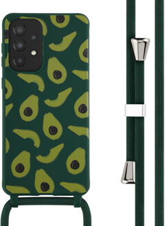 Imoshion Siliconen design hoesje met koord voor de Samsung Galaxy A33 - Avocado Green Groen