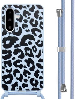 Imoshion Siliconen design hoesje met koord voor de Samsung Galaxy A36 / A56 - Animal Lila Meerkleurig