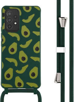 Imoshion Siliconen design hoesje met koord voor de Samsung Galaxy A53 - Avocado Green Groen