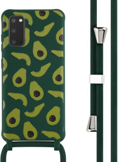 Imoshion Siliconen design hoesje met koord voor de Samsung Galaxy S20 - Avocado Green Groen