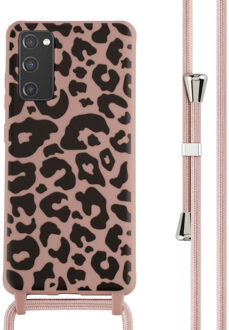 Imoshion Siliconen design hoesje met koord voor de Samsung Galaxy S20 FE - Animal Pink Meerkleurig