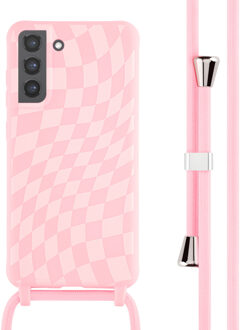 Imoshion Siliconen design hoesje met koord voor de Samsung Galaxy S20 - Retro Pink Roze