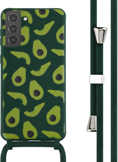 Imoshion Siliconen design hoesje met koord voor de Samsung Galaxy S21 Plus - Avocado Green Groen