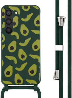 Imoshion Siliconen design hoesje met koord voor de Samsung Galaxy S23 - Avocado Green Groen