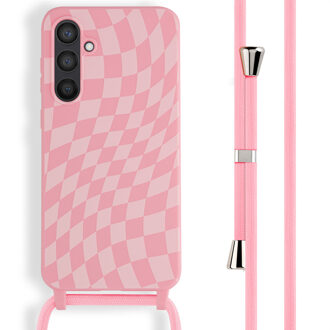 Imoshion Siliconen design hoesje met koord voor de Samsung Galaxy S23 FE - Retro Pink Roze
