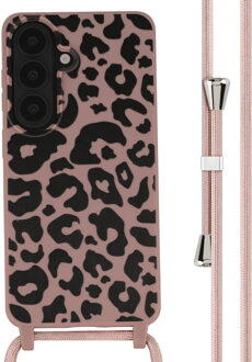 Imoshion Siliconen design hoesje met koord voor de Samsung Galaxy S26 - Animal Pink Meerkleurig