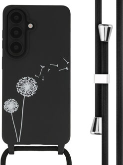 Imoshion Siliconen design hoesje met koord voor de Samsung Galaxy S26 - Dandelion Black Zwart