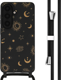 Imoshion Siliconen design hoesje met koord voor de Samsung Galaxy S26 - Sky Black Zwart