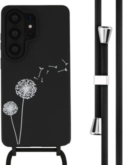 Imoshion Siliconen design hoesje met koord voor de Samsung Galaxy S26 Ultra - Dandelion Black Zwart