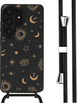 Imoshion Siliconen design hoesje met koord voor de Samsung Galaxy S26 Ultra - Sky Black Zwart