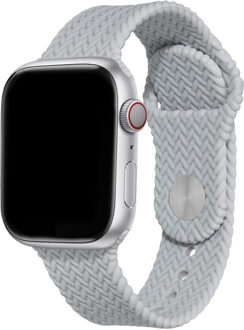 Imoshion Siliconen geweven bandje voor de Apple Watch | 38/40/41/42 mm - Grijs - 42 mm