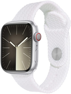 Imoshion Siliconen geweven bandje voor de Apple Watch | 38/40/41/42 mm - Wit - 42 mm