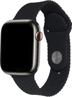 Imoshion Siliconen geweven bandje voor de Apple Watch | 38/40/41/42 mm - Zwart - 42 mm