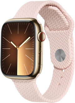 Imoshion Siliconen geweven bandje voor de Apple Watch Series 1 t/m 11 / SE / Ultra (44/45/46/49 mm) - Roze - 49 mm