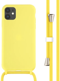 Imoshion Siliconen hoesje met koord voor de Apple iPhone 11 - Geel