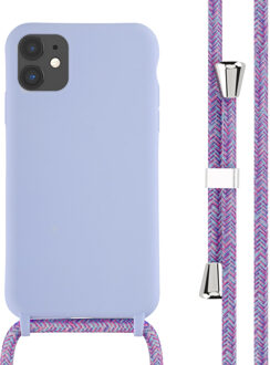 Imoshion Siliconen hoesje met koord voor de Apple iPhone 11 - Paars