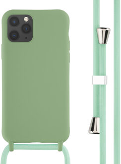 Imoshion Siliconen hoesje met koord voor de Apple iPhone 11 Pro - Groen