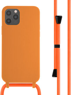 Imoshion Siliconen hoesje met koord voor de Apple iPhone 12 (Pro) - Oranje
