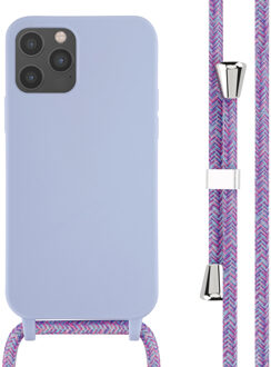 Imoshion Siliconen hoesje met koord voor de Apple iPhone 12 (Pro) - Paars
