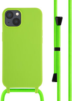 Imoshion Siliconen hoesje met koord voor de Apple iPhone 13 - Fluor Groen