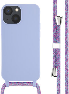 Imoshion Siliconen hoesje met koord voor de Apple iPhone 13 Mini - Paars