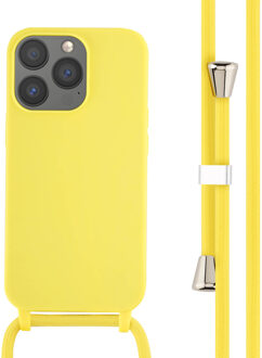 Imoshion Siliconen hoesje met koord voor de Apple iPhone 13 Pro - Geel