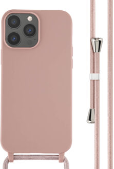 Imoshion Siliconen hoesje met koord voor de Apple iPhone 13 Pro Max - Sand Pink Roze