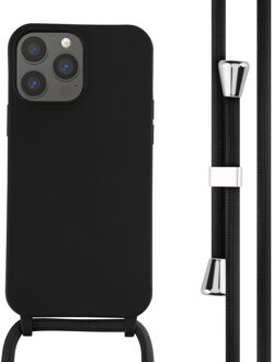 Imoshion Siliconen hoesje met koord voor de Apple iPhone 13 Pro Max - Zwart