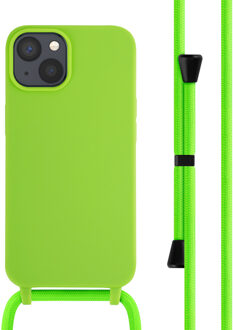 Imoshion Siliconen hoesje met koord voor de Apple iPhone 14 - Fluor Groen