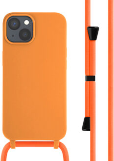 Imoshion Siliconen hoesje met koord voor de Apple iPhone 14 - Oranje