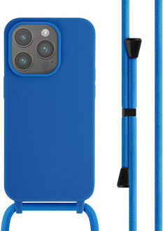 Imoshion Siliconen hoesje met koord voor de Apple iPhone 14 Pro - Blauw