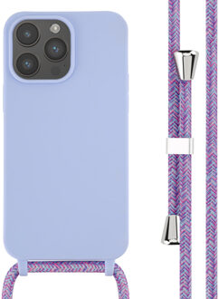 Imoshion Siliconen hoesje met koord voor de Apple iPhone 14 Pro Max - Paars