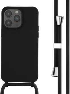 Imoshion Siliconen hoesje met koord voor de Apple iPhone 14 Pro Max - Zwart