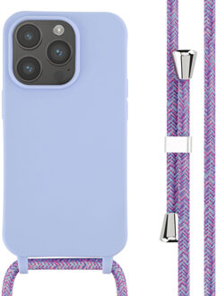 Imoshion Siliconen hoesje met koord voor de Apple iPhone 14 Pro - Paars